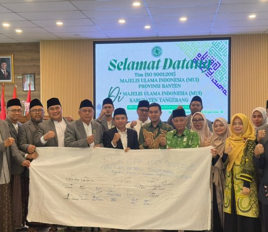 Tingkatkan Standar Pelayanan Keumatan, MUI Kabupaten Tangerang Gelar Kick Off Penerapan ISO 9001:2015
